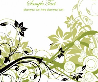 Free Vector Graphic - Flowers and Swirls