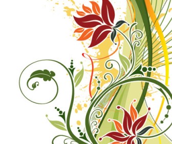 Fashion Floral Background Vector