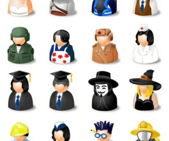 Free Avatars Icon Set - DressUp!