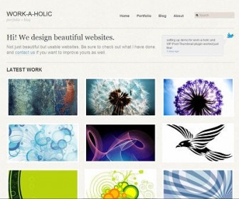 Free Wordpress Theme - Work-a-holic