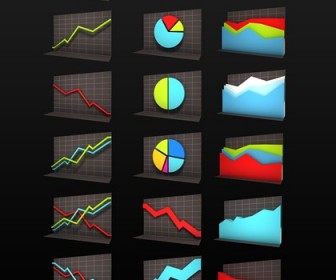 Free Icon Set – The 3D Graphs