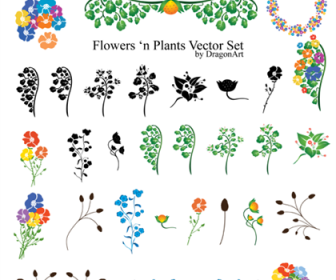 Free Flowers'n Plants Vector Set