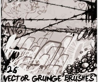 Free 26 Vector Grunge Brushes for Photoshop