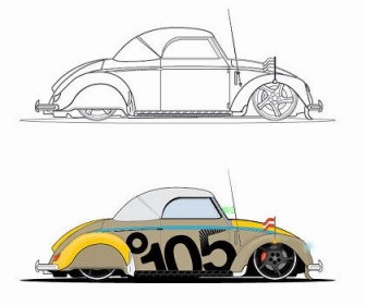 Beatle Car Vector