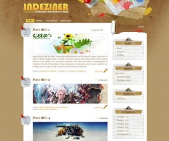 Free WordPress Theme - Paper Wall