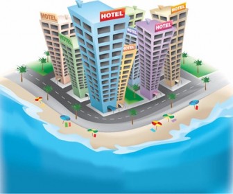 Free Vector Graphic - 3D Hotel