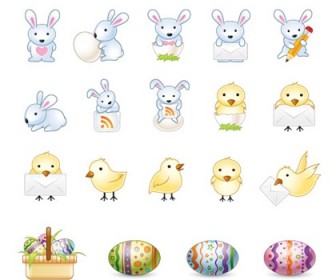 Free Easter Bunny Vector Icons
