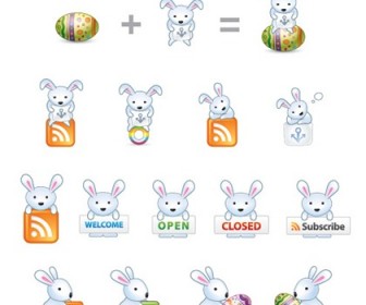 Free Easter Bunny Vector Icons