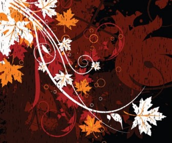 Free Vector Floral Grungy Background