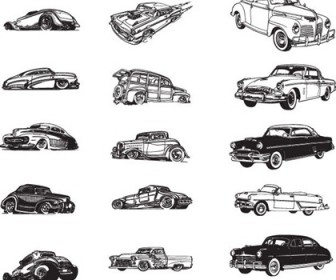 Free Various Vintage Car Vector Collection