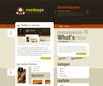 Free Wordpress Theme - MonkeyPR