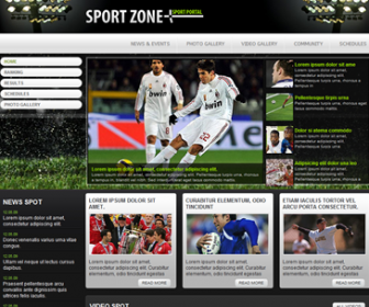 Free CSS Web Template - Sport Portal