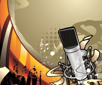 The Trend of Music Illustration Vector Material 1