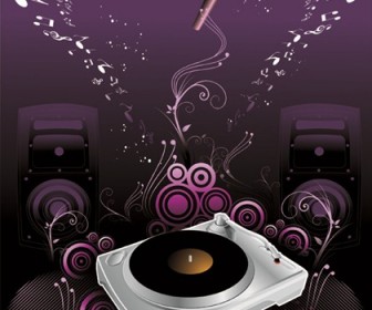 The Trend of Music Illustration Vector Material 2