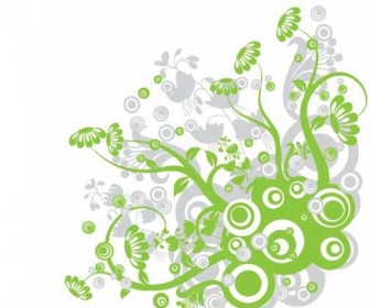 Free Green Floral Vector