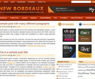 Free WordPress Theme - New Bordeaux