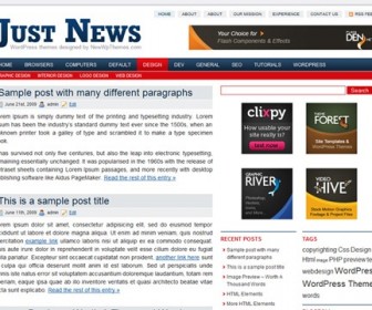 Free WordPress Theme - Just News