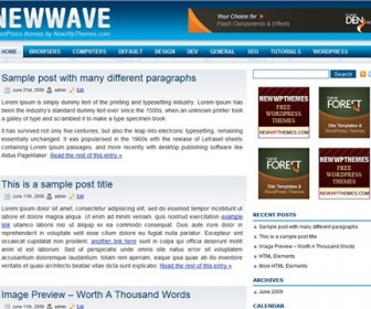 Free WordPress Theme - New Wave