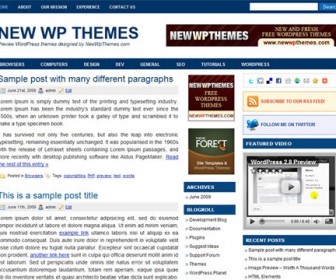 Free WordPress Theme - Groove Blue