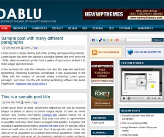 Free WordPress Theme - Dablu