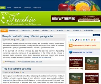 Free WordPress Theme - Freshie