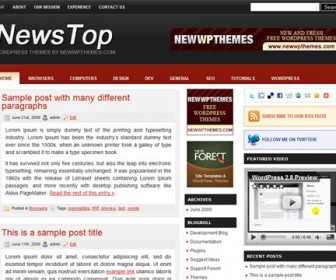 Free WordPress Theme - News Top