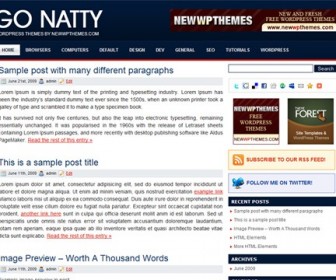 Free WordPress Theme - Go Natty