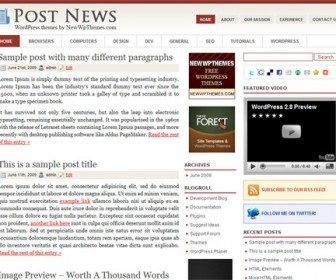 Free WordPress Theme - Post News