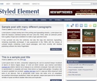 Free WordPress Theme - Styled Element