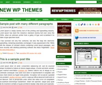 Free WordPress Theme - Groove Green