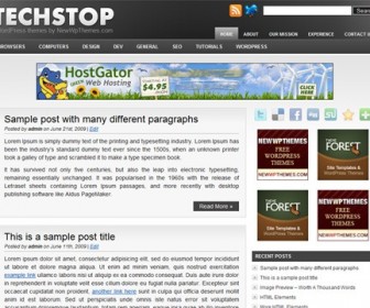 Free WordPress Theme - Tech Stop