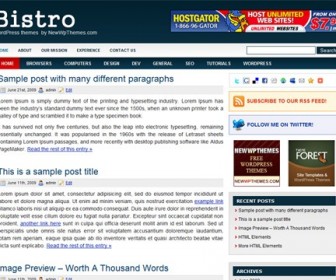 Free WordPress Theme - Bistro