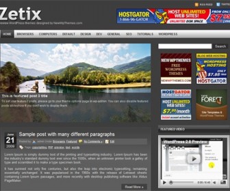 Free WordPress Theme - Zetix