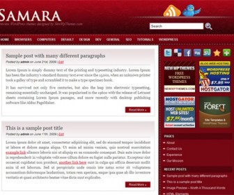 Free WordPress Theme - Samara