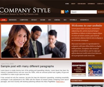 Free WordPress Theme - Company Style