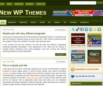 Free WordPress Theme - Green Dream