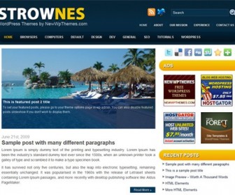 Free WordPress Theme - Strownes