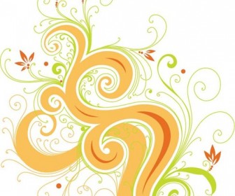 Swirl Flower Vector Graphic