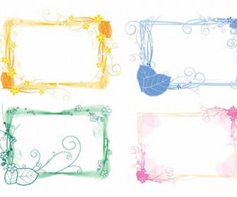 Vector Set of Floral Frames