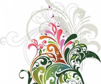 Vector Floral Design Element