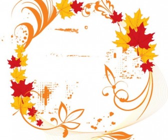 Vector Autumn Elegant Frame