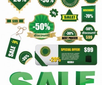 Vector Sale Labels