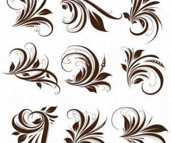 Vector Floral Elements for Design