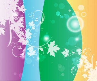 Swirly Flower Colors Vector