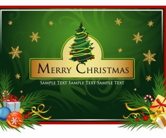 Beautiful Christmas Card Vector