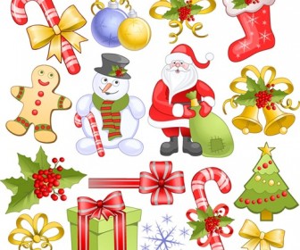 Christmas Elements Set Vector