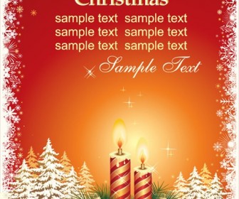 Christmas Card Vector Template