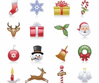 Christmas Icons Vector Set