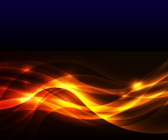 Abstract Golden Glow Background Vector Illustration