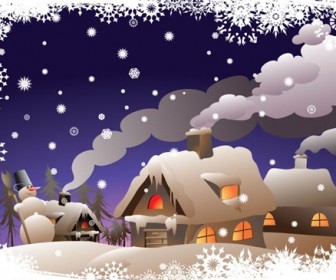 Winter Christmas Vector Illustration